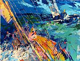 Sailing Canvas Paintings - Ocean Sailing